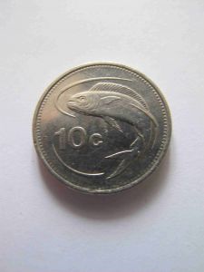 Мальта 10 центов 1991