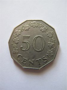 Мальта 50 центов 1972