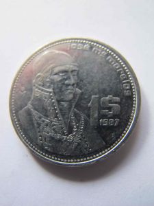 Мексика 1 песо 1987