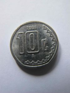 Мексика 10 сентаво 2001