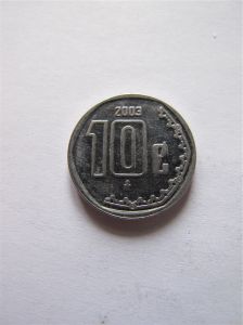 Мексика 10 сентаво 2003