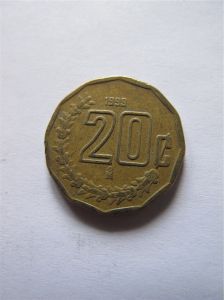 Мексика 20 сентаво 1999