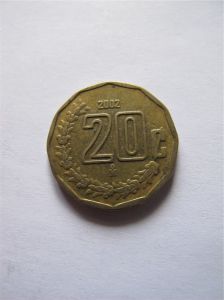 Мексика 20 сентаво 2002