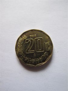 Мексика 20 сентаво 2008