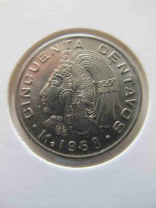 Мексика 50 сентаво 1968