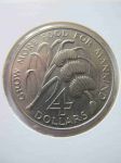 Монета Монтсеррат 4 доллара 1970 ФАО