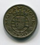 Монета Португальский Мозамбик 2 1/2 эскудо 1953