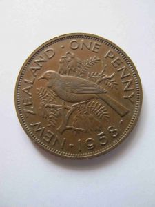 Новая Зеландия 1 пенни 1958
