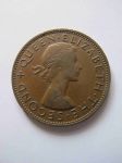 Монета Новая Зеландия 1 пенни 1958