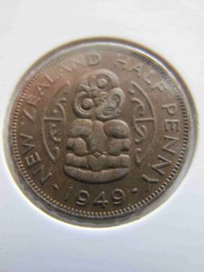 Новая Зеландия 1/2 пенни 1949