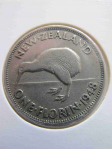 Новая Зеландия 1 флорин 1948