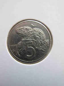 Новая Зеландия 5 центов 1989