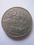 Монета Новая Зеландия 50 центов 1985