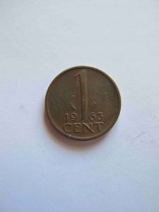 Нидерланды 1 цент 1963