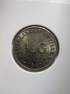Антильские острова 1/4 гульдена 1967 серебро
