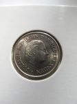 Монета Нидерландские Антильские острова 1/4 гульдена 1967 серебро