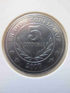 Никарагуа 5 кордоба 2007