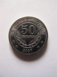 Никарагуа 50 сентаво 2007