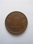 Монета Норвегия 5 эре 1956