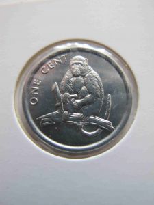 Острова Кука 1 цент 2003 обезьяна