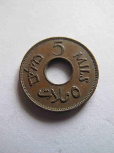 Палестина 5 мил 1942 бронза