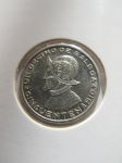 Монета Панама 1/10 бальбоа 1953 серебро UNC