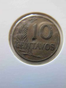 Перу 10 сентимо 1957