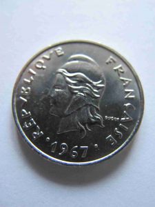 Французская Полинезия 10 франков 1967