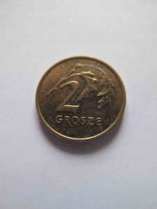 Польша 2 гроша 2002