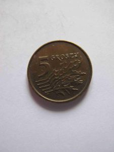 Польша 5 грошей 1991