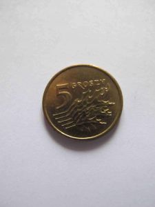Польша 5 грошей 2002