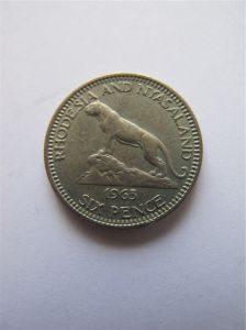 Родезия и Ньясаленд 6 пенсов 1963