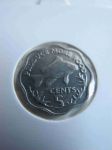 Монета Сейшелы 5 центов 1977 ФАО
