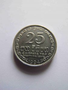 Шри-Ланка 25 центов 1994