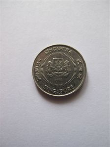 Сингапур 10 центов 1990