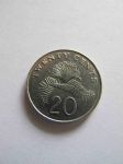 Монета Сингапур 20 центов 1987