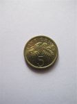 Монета Сингапур 5 центов 1989