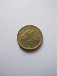 Монета Сингапур 5 центов 1990