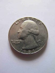 США 25 центов 1981 P