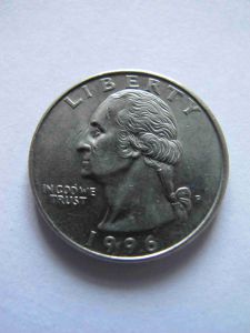 США 25 центов 1996 P