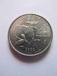 Монета США 25 центов 2002 P Луизиана