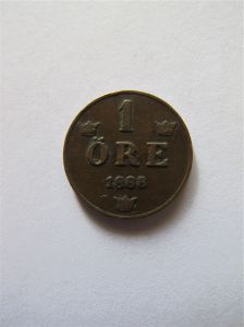 Швеция 1 эре 1888