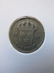 Монета Швеция 25 эре 1914 Серебро