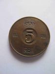 Монета Швеция 5 эре 1958