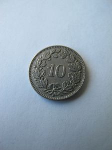 Швейцария 10 раппенов 1952