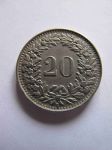 Монета Швейцария 20 раппенов 1944