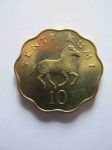 Монета Танзания 10 сенти 1981