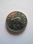 Монета Танзания 50 сенти 1989