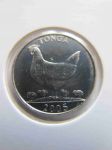 Монета Тонга 5 сенити 2005