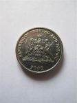 Монета Тринидад и Тобаго 25 центов 2002